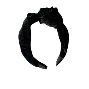 Black‎ Velvet Knot Headband Twist Fabric Hair Accessory